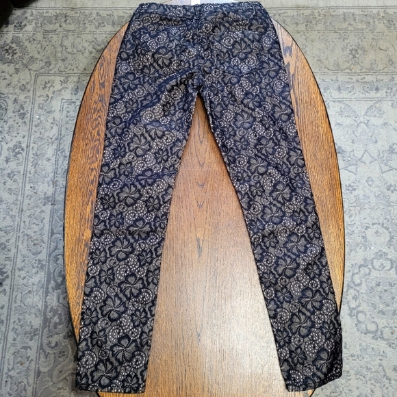 Xhilaration Black Lace Straight Leg Pants Size Junior's 7 - Picture 4 of 12